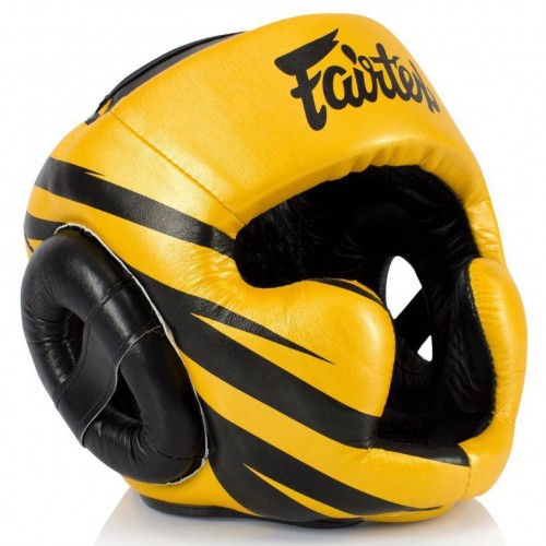 Боксерский шлем Fairtex (HG-16 M1 Gold)